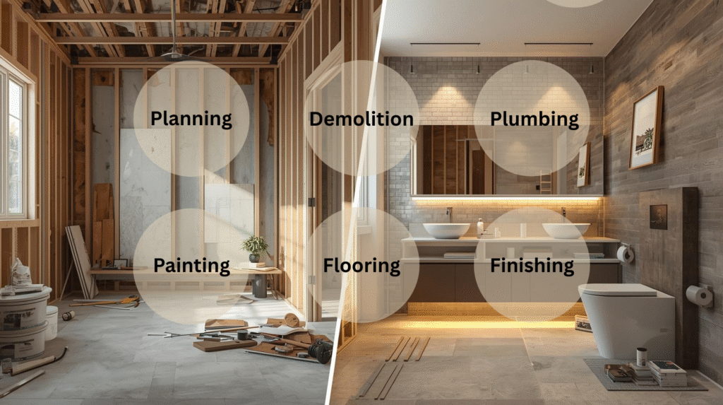 correct order for bathroom remodel